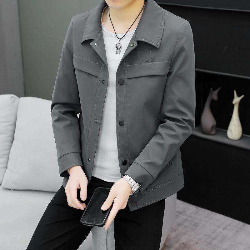 Men's Coats Handsome High-end Lapel Jackets New Slim-fitting Youth Suits Popular Tops Spring Autumn