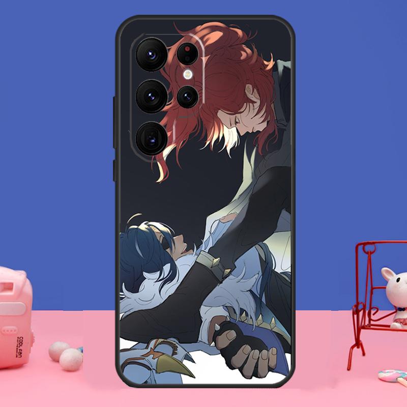 

Kaeya and Diluc Genshin Impact Case For Samsung Galaxy S23 S22 S24 Ultra S8 S9 S10 Plus Note 10 20 Ultra S20 S21 FE Cover Galaxy S22 Plus