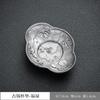 BEPAN 1PC Japanese pure tin cup mat retro cup holder non-slip cup holder made of old tin cup mat tea ceremony