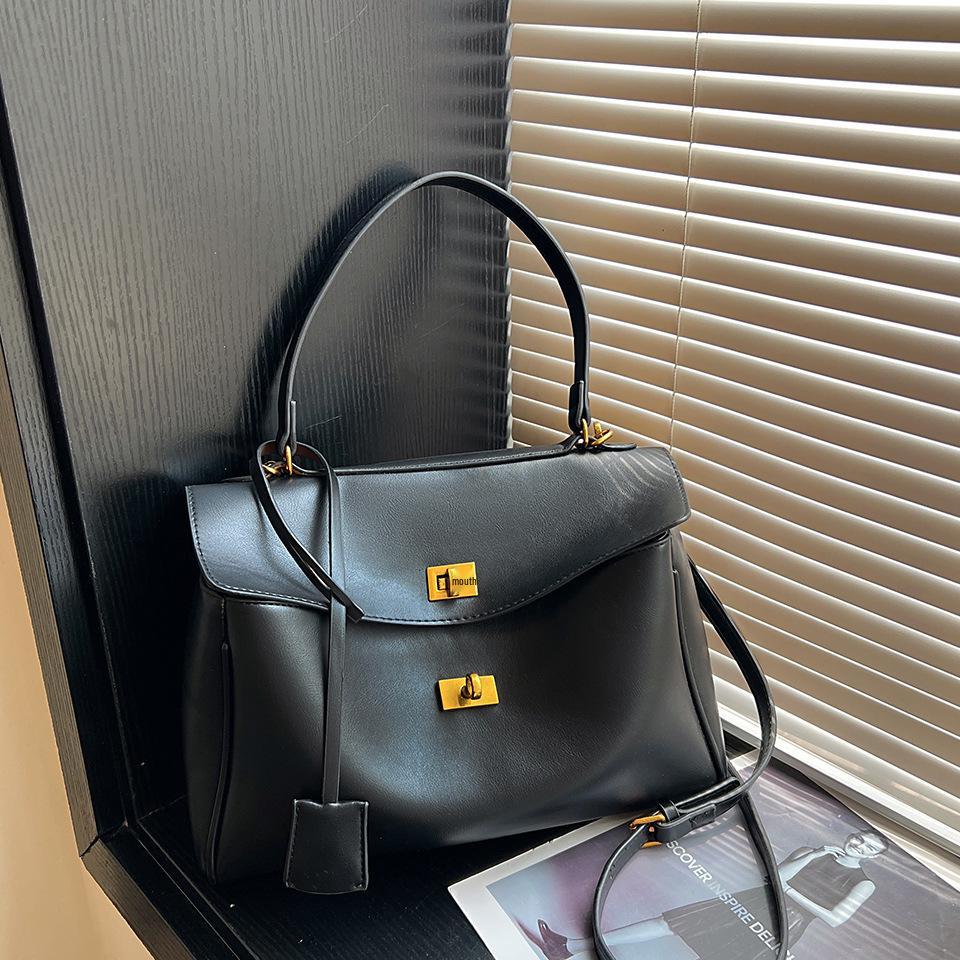 Geantă de mână tote crossbody de damă 2025 Retro cu suprafață din piele întoarsă toamnă/iarnă