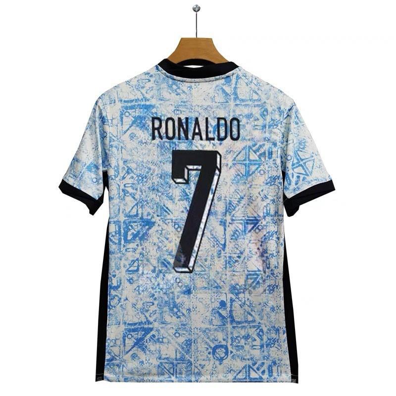 Maglia da Calcio da Uomo Portogallo Euro /25 Casa Trasferta Fan Cristiano Ronaldo 7 Manica Corta Adulti Bambini