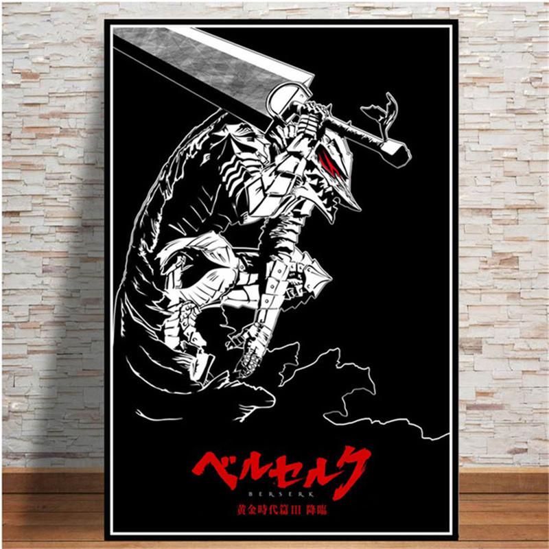 Japanese Anime Pictures Kentaro Miura Violent Posters Wall Art Canvas Painting Pictures High-definition Printing Posts for Wall