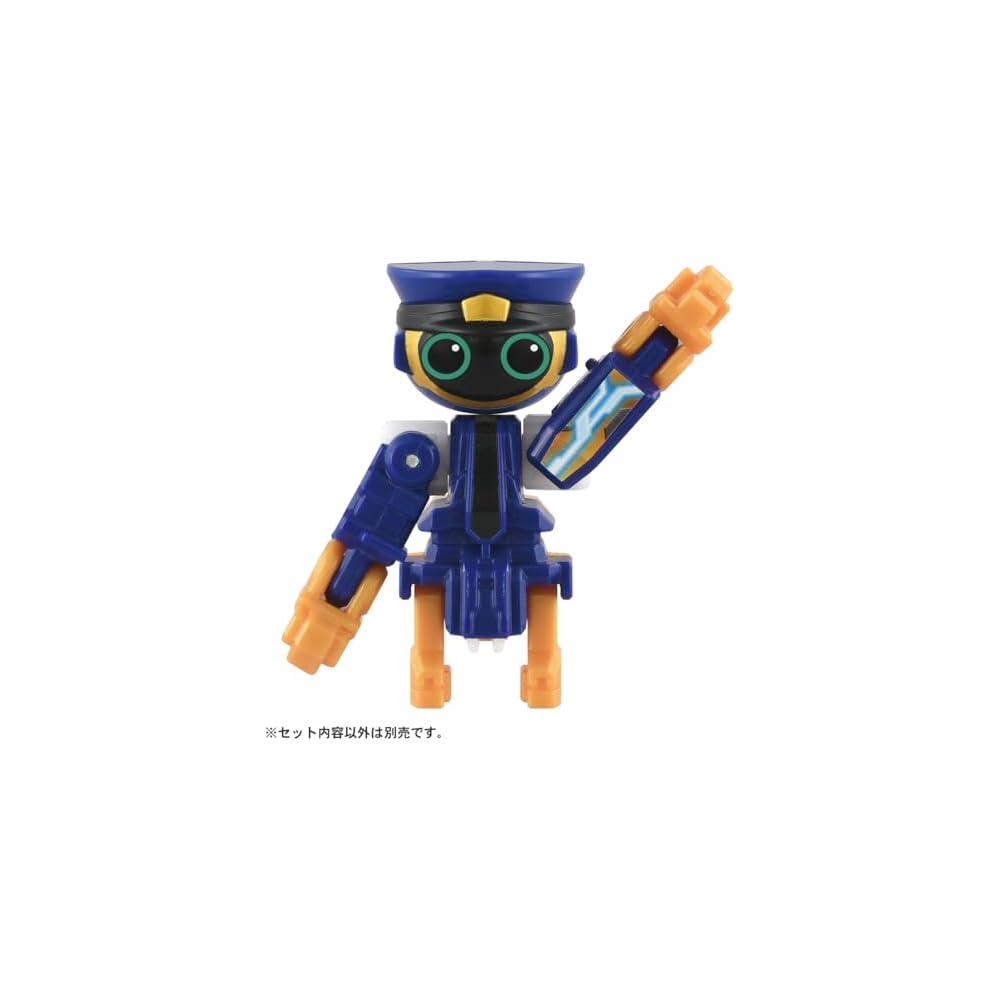 Takara Tomy Tomica Job Labor TJBDX Rising Police Braver Deca Ride Armor White Motorcycle DX Set Toy for Ages 3 and Up