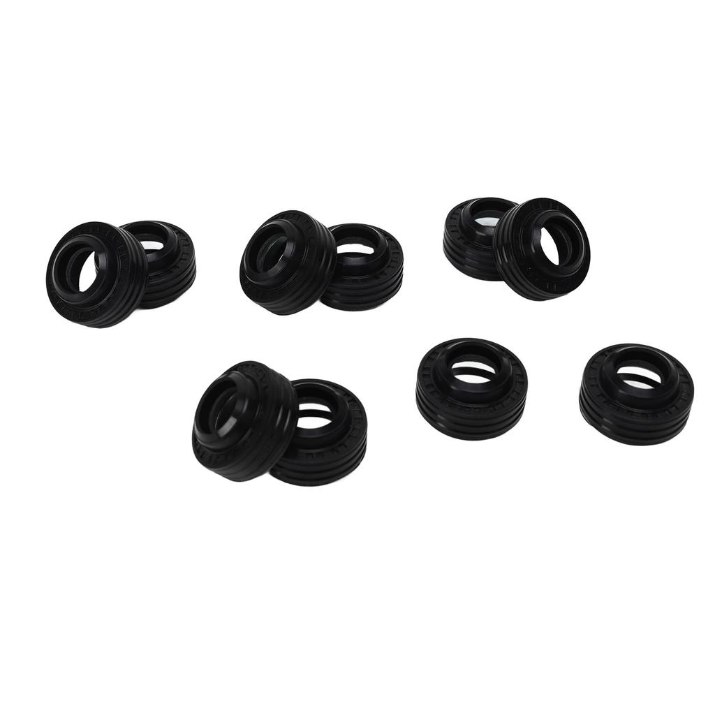 10PCS AC Compressor Shaft Seal Kit Rubber Black Circular AC Compressor Oil Seal Fit for 10S AC Compressor
