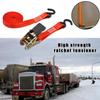 4/5m  Car Tension Rope Luggage Fixed Strap Pressure Buckle Pallet Cargo Straps Metal Tow Rope Strong Ratchet Fixing Belt
