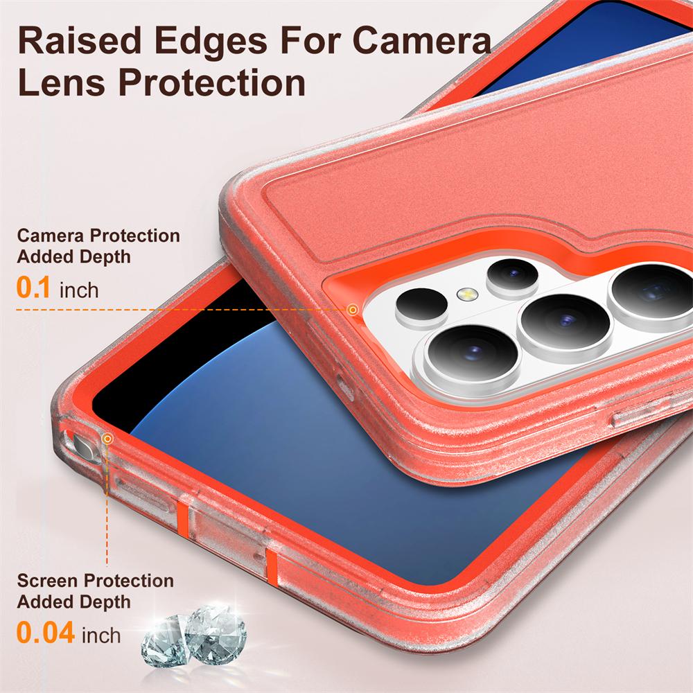 3IN1 Shockproof Stand Holder Phone Case For Samsung S26 S25 S24 Plus Ultra A54 A56 Heavy Duty Rugged Hybrid Military Cover Funda