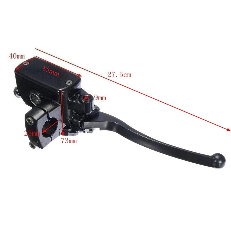 Fits for 1Pair 1" 25mm Universal Motorcycle Front Brake Clutch Lever Master Cylinder Hydraulic Pump For Honda Yamaha Suzuki