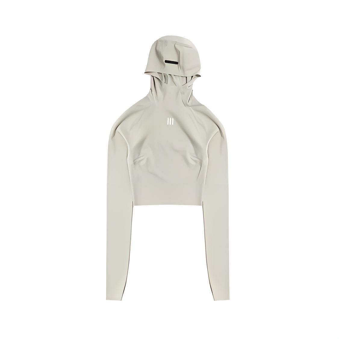 (WMNS) adidas Fear of God Athletics Base Layer Crop Hoodie Asia Sizing  Grey  Women s IN5903 M