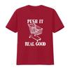 Push It Real Good Funny Grocery Store Shopping Cart T Shirt Vintage Washed Unisex Stretched Designer Clothes Fashion Homme