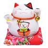 Lucky Lotto Treasure Ship Maneki Neko Piggy Bank Comes with 2 Bells and and a Super Fluffy Cushion and a Wallet Charm To Increase Your Luck with A
