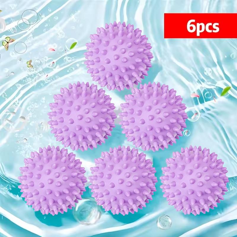6pcs Silicone Anti Fouling Drum Laundry Ball, Essential Cleaning Supplies for Laundry Reusable Home Clean Bathroom