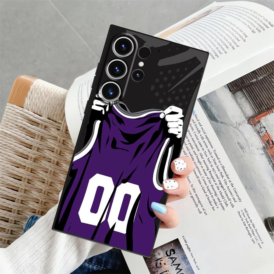 

Jersey Numbers Funda Phone Cover Case for Samsung Galaxy S25 S10 S9 S23 S21 FE Note 20 8 9 10 S26 S20 Ultra S24 Plus Galaxy S22 5G