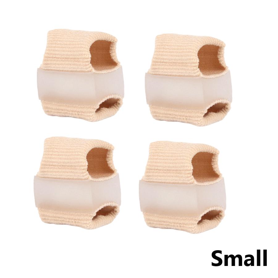 2/4Pcs Bunion Corrector Toe Separators, Elastic Fabric Sleeve Silicone Toe Straightener, Reusable Toe Spacer Men Women Foot Care