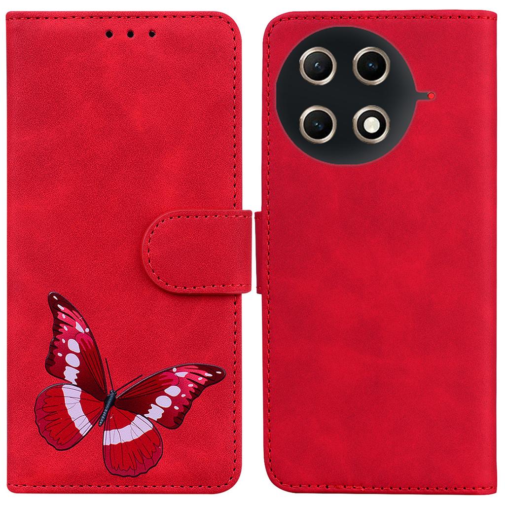 For TECNO Camon 30S 4G/30S Pro 4G Stand Case PU Leather Phone Cover Butterfly Printed