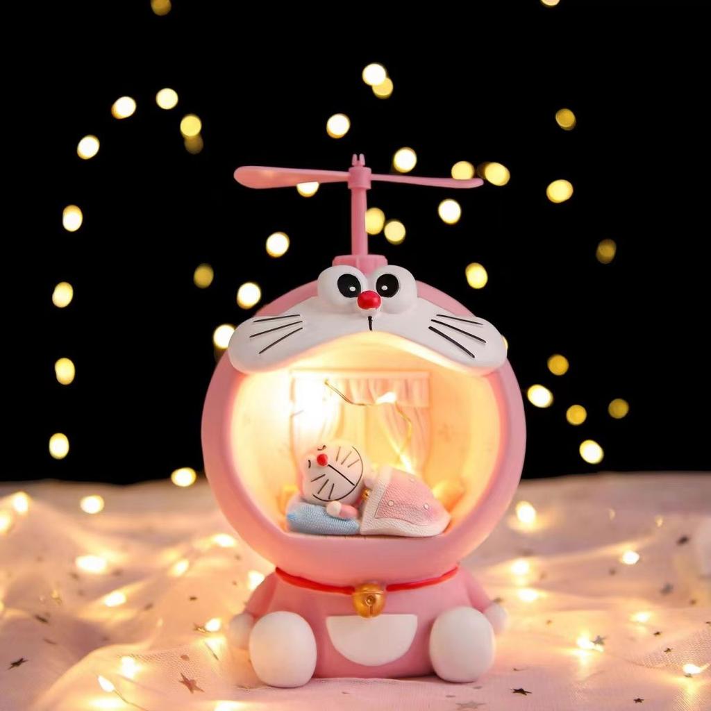 Cute Doraemon Cat Decorative Night Light Birthday Gift, Fashionable and Creative Night Light for Girls and Children