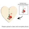 Personalized Custom Wooden Heart Pendant Christmas Decoration Pendant Hanging Decoration