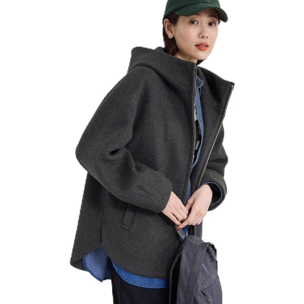 ROPE PICNIC Coordinates GDL54010 Charcoal Women's Zip-Up Hoodie/Link (06)