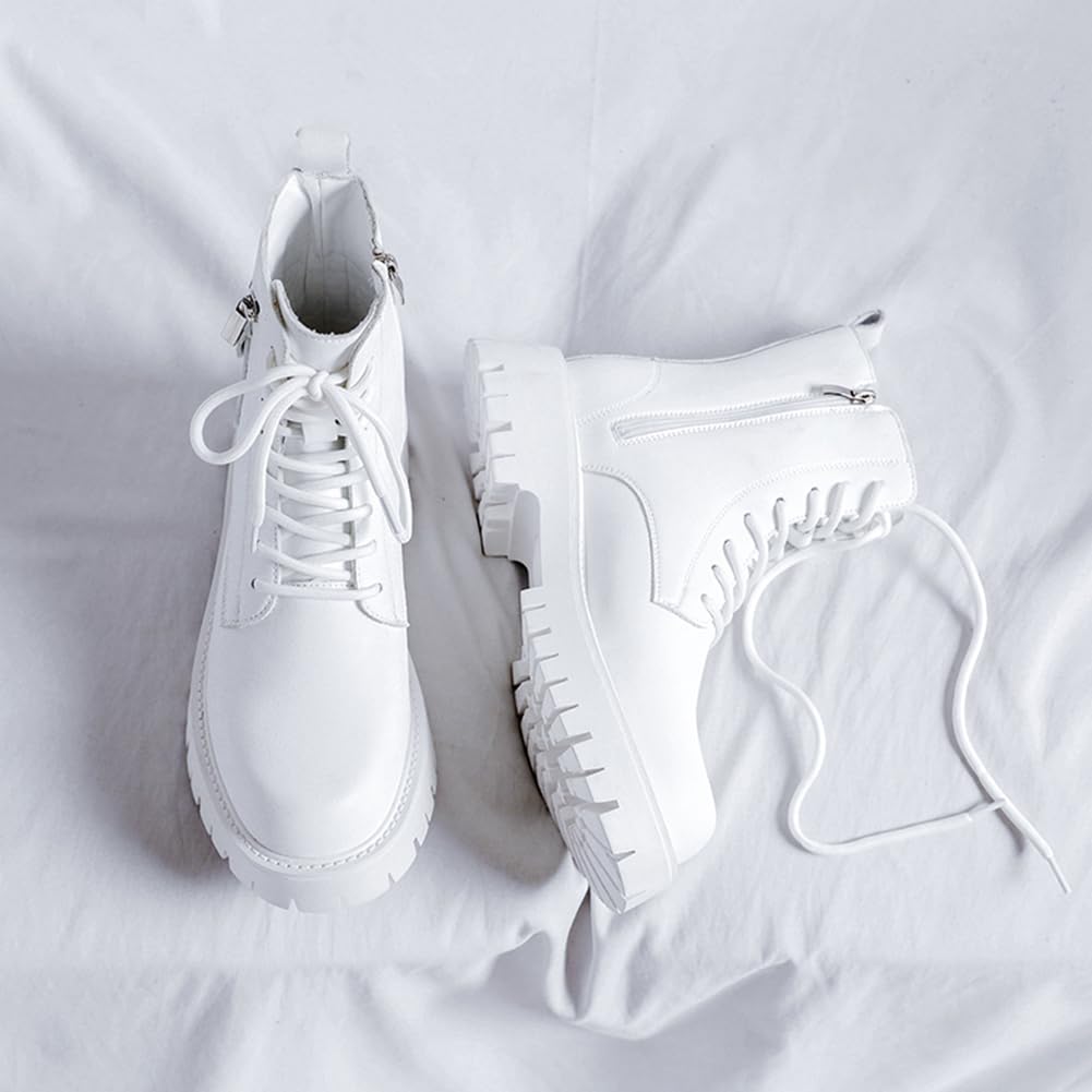 FANGLI Side Zip Short Motorcycle Platform Work Engineer Cold FL422 Size Men's Boots, Lace-Up, Boots, Boots, Sole, Boots, Boots, Casual, Weather,