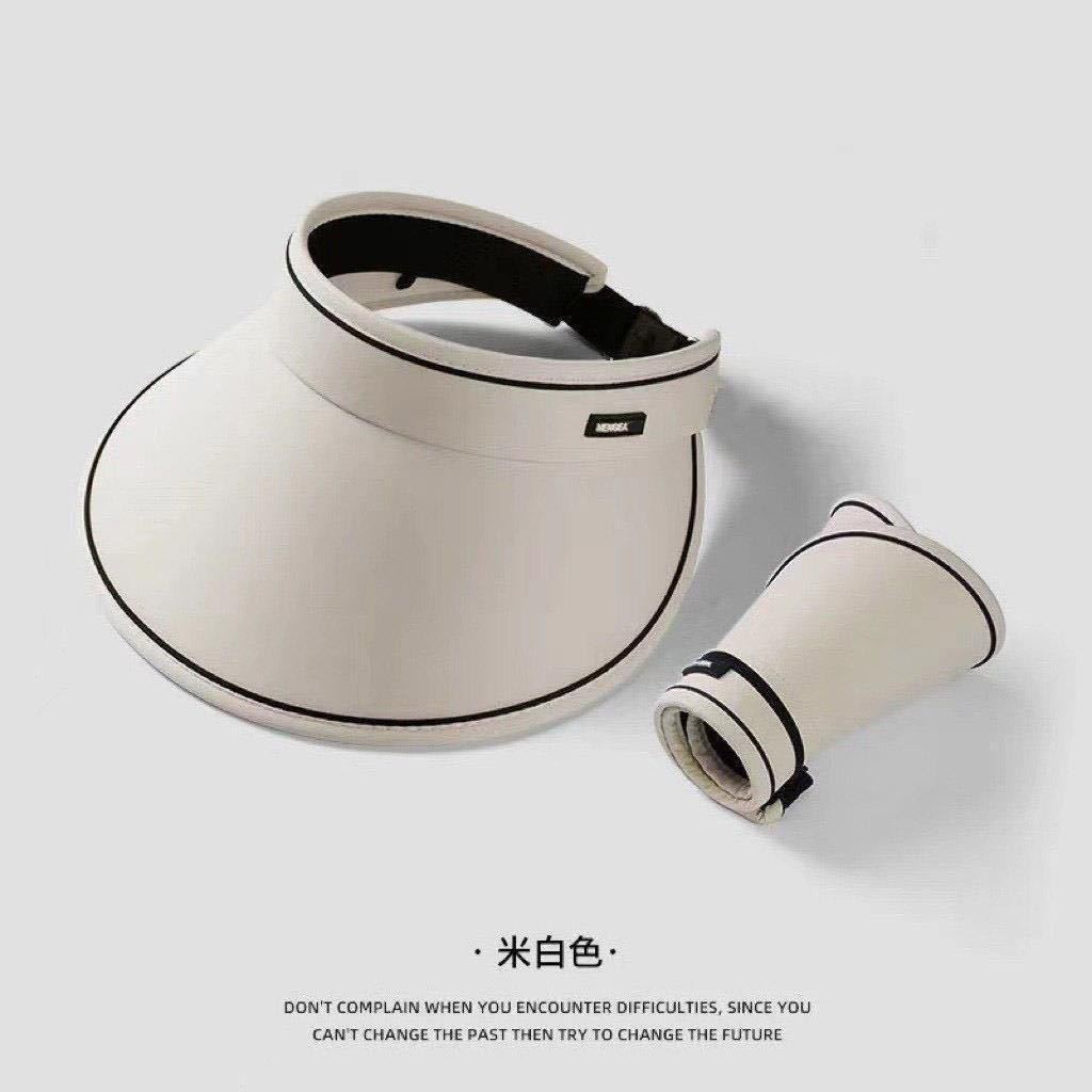 Large brim summer empty top summer UV protection sun protection hat female UV sun hat sun hat face cover UPF50 +