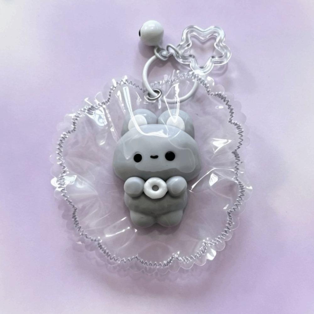 Slow Rising Squeeze Toy Keyring Food Grade Silicone Fidget Toy Kawaii Squishy Toy Keychain Adults