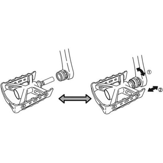 Mikashima Bicycle Pedal ESPRIT Ezy Superior Easy Silver (MKS) (Esprit Superior)