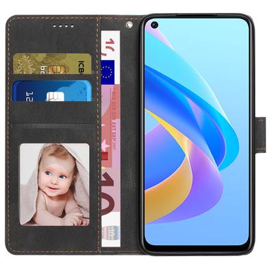 Für Oppo A36/A76/A96 4G/Realme 9i 4G Leder Handyhülle Brieftasche Ständer Klapphülle