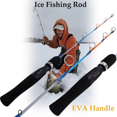 Eis Angelrute EVA Griff Eis Angelrute für Winter Angeln Karpfen Angeln Protable Leichte Angelrute