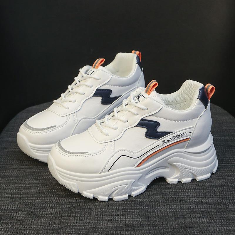 Good-looking Casual Sneaker Women's Four Seasons New Lightweight Non-Slip All-Matching Fashion High Western Style Dad Shoes