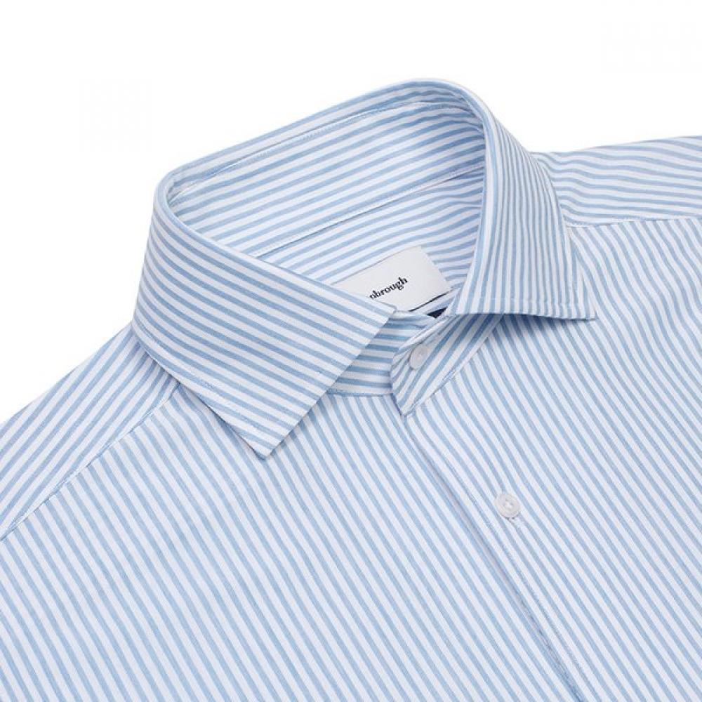 Vanbrough Jersey Span London Stripe Dress Collar Slim Shirt  Bossl1153 Bu 