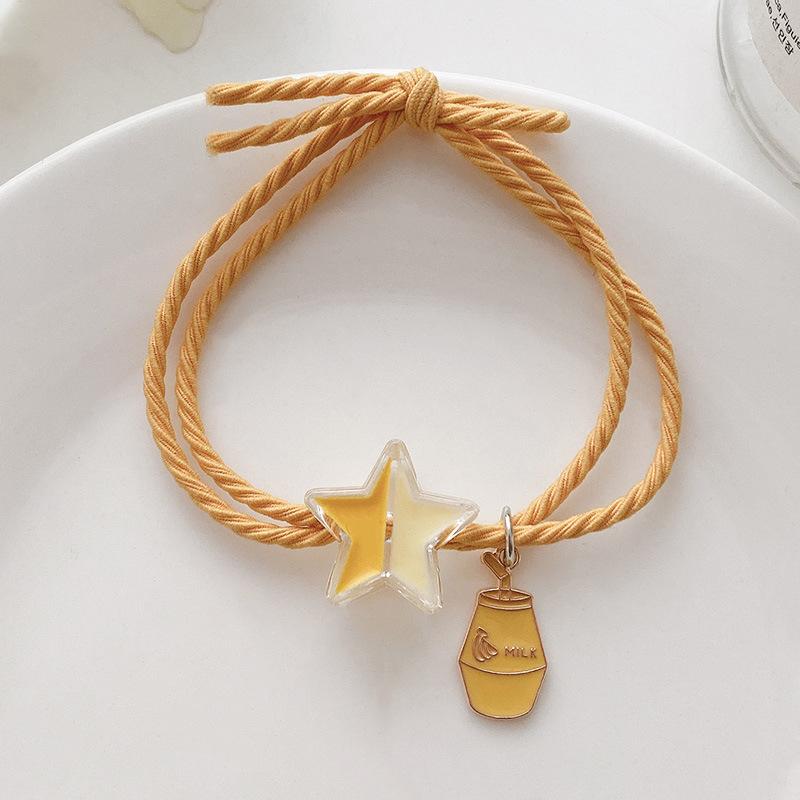 

Браслет для пар со звездами, Радуга, рука, подарок для мужчин и женщин, подвески для дружбы, браслет, эластичная веревка для волос, резинки для волос, аксессуары