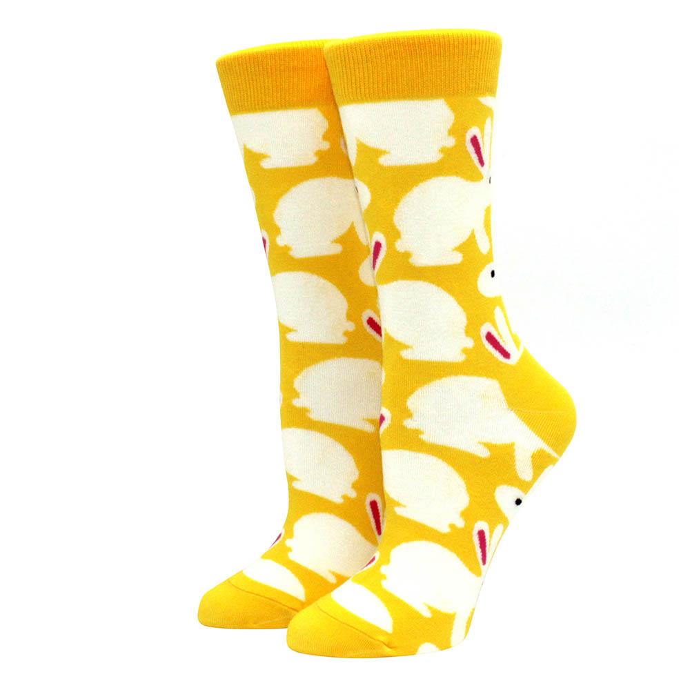 1 Pair S Funny Socks Women Casual Cartoon Fruit Banana Avocado Lemon Egg Cookie Donuts Happy Harajuku Skateboard Socks