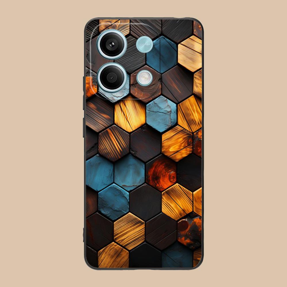 Wood Texture Mobile Cell Phone Case for POCO F7 F6 F5 F4 F3 F2 Pro GT C75 C71 C65 C61 C40 Pro Ultra Colorful Printing Cover