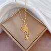 Portrait Temperament Micro-Diamond Necklace Women'S Exquisite Wind Collarbone Chain With Jewelry