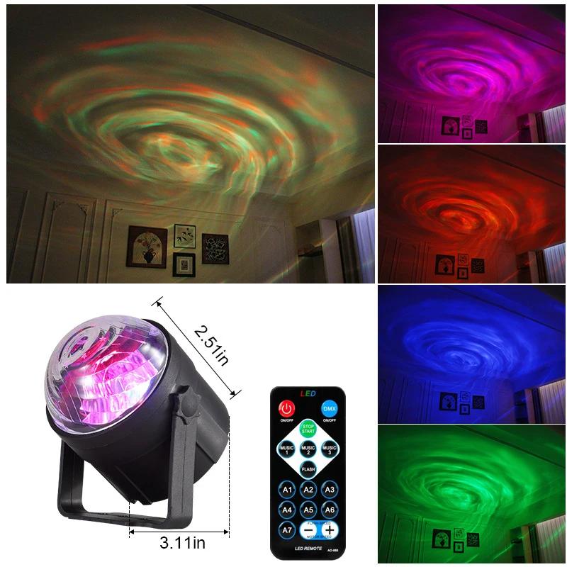 

Colorful Stage Dj Club LED Disco Lights Remote Control Rotating Crystal Magical Ball Strobe Party Lights for Bar Party Club