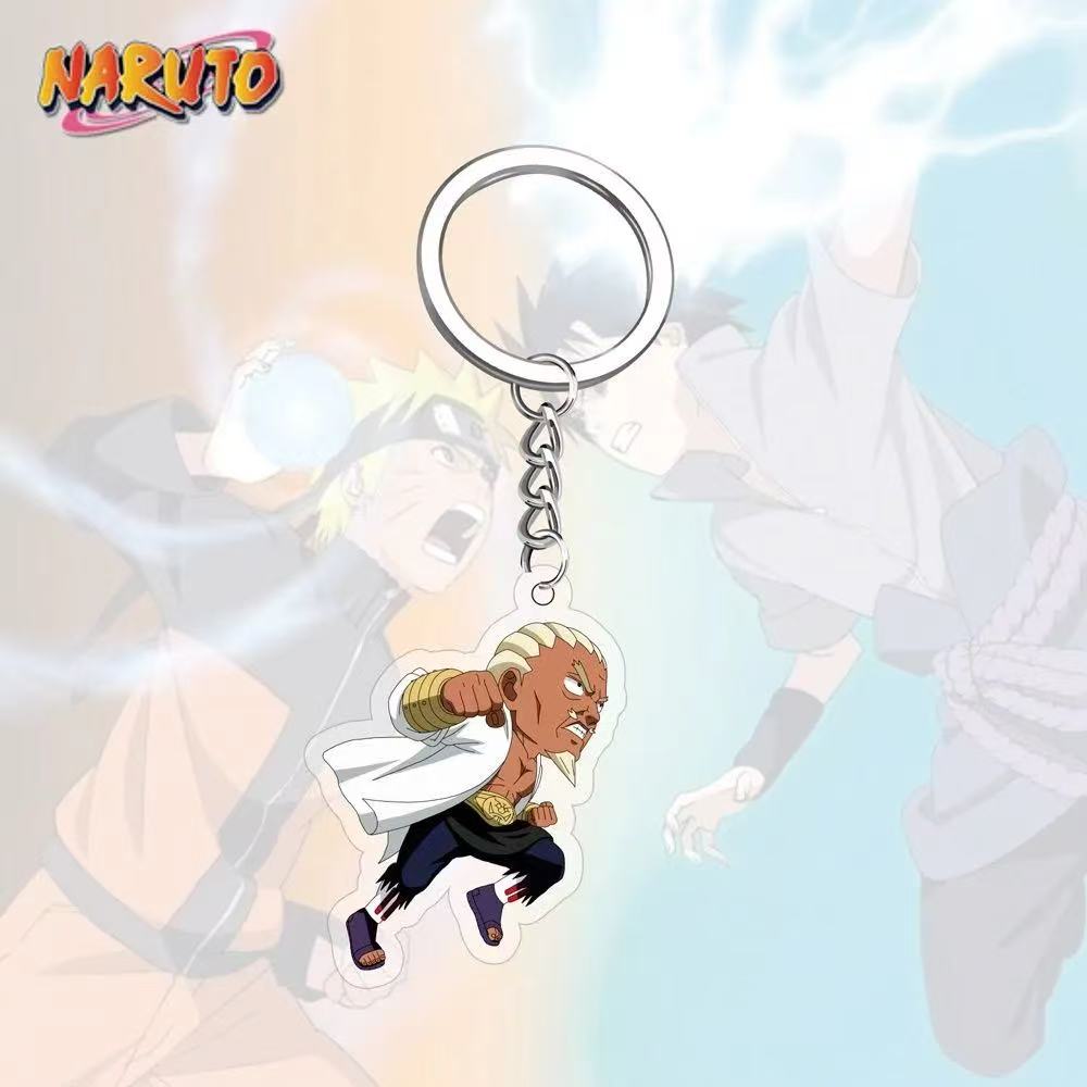 Llavero acrílico de Anime Naruto, accesorio, llavero de dibujos animados de Uzumaki Naruto