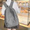 Lightweight Corduroy Backpack Large Capacity Portable Solid Color School Bag Japanese Style Adjustable Casual Students Daypack