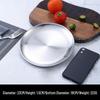 Korean Style Stainless Steel Round Dinner Plate