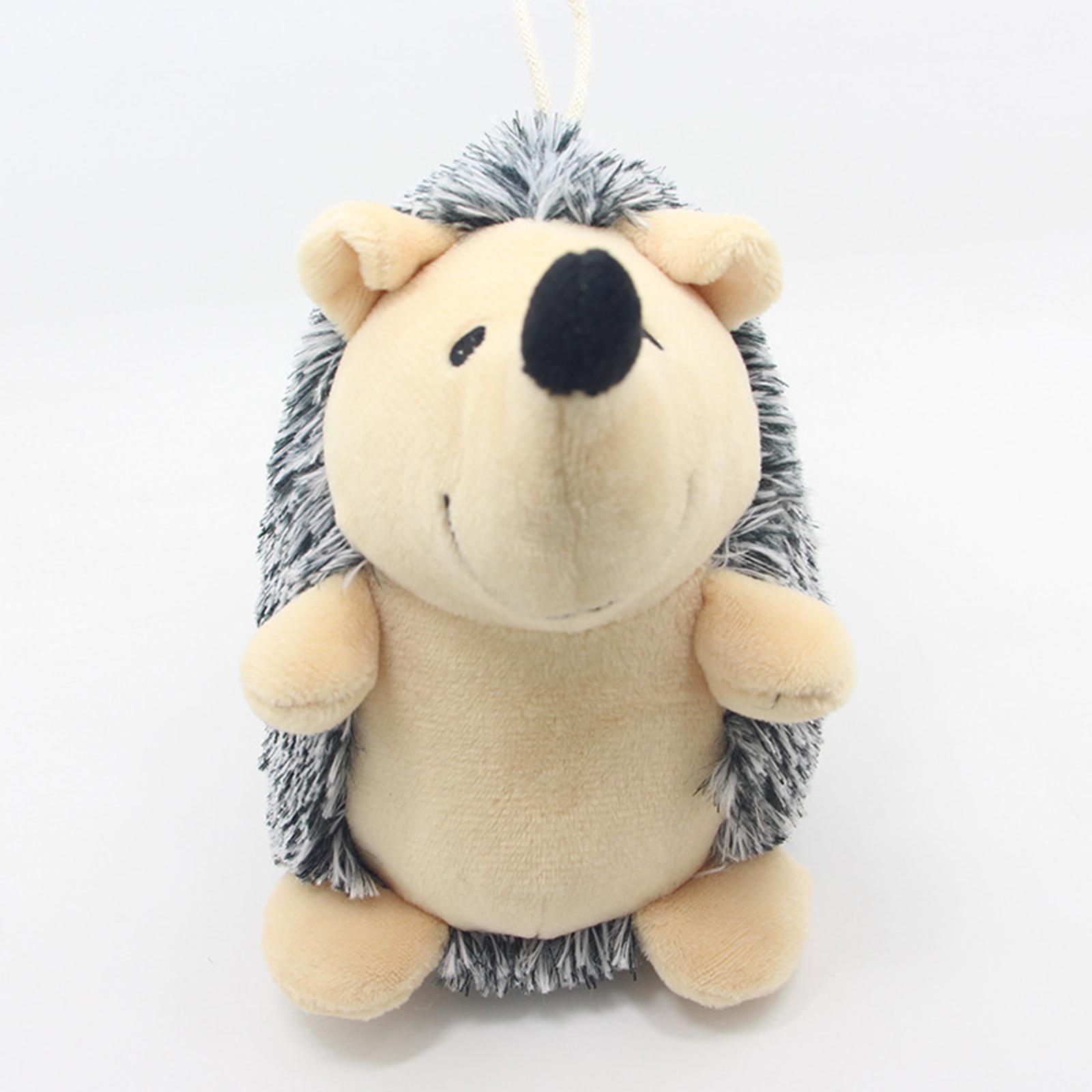 Dog Squeaky Toys Hedgehog Stuffed H Chew Interactive For Small Medium And Large Dog C Goddaughter Christmas Ornament (Black,One Size) чёрный