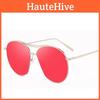 Stylish Womens Large Aviator Sunglasses Featuring Oversized Mirror Lens And Durable Metal Frame