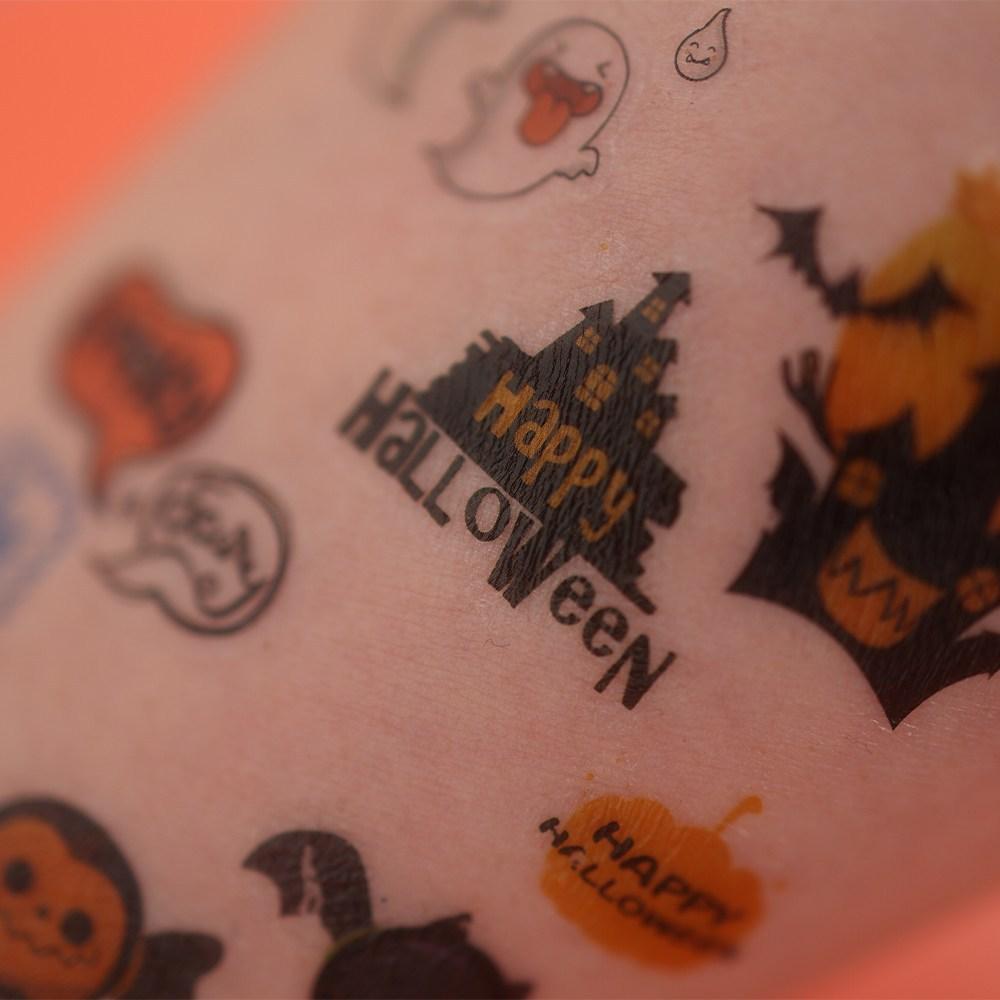 Gustuff Halloween tattoo stickers for children, KC certified, 10 pieces, mixed colors