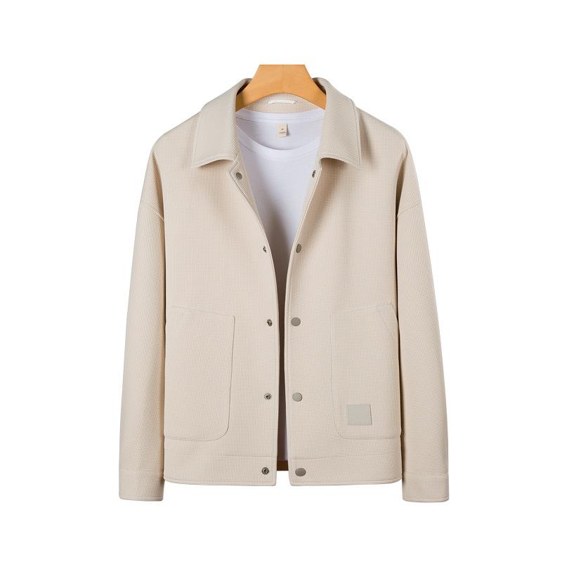 Jacket Jacket Men's High Texture Waffle Men's Clothing Handsome Tooling Casual Thin Top