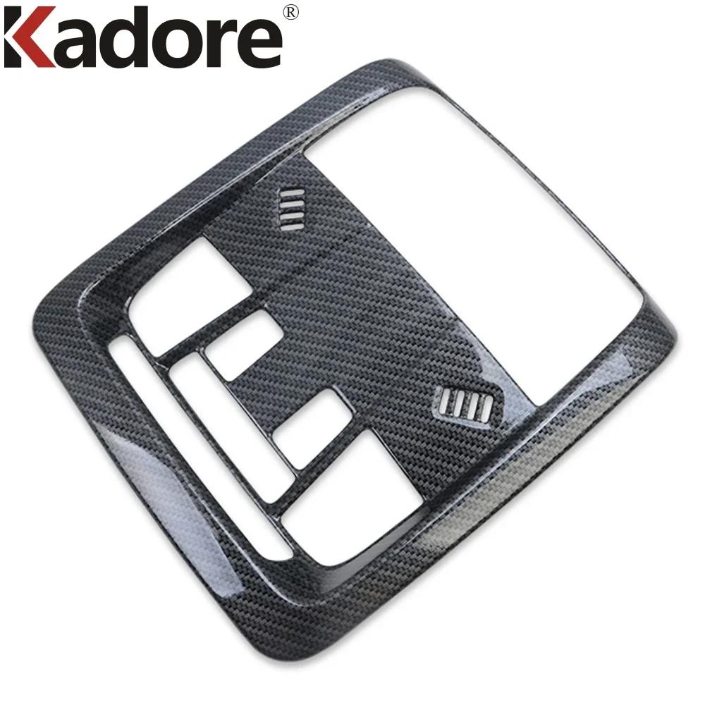 Car Front Roof Reading Light Lamp Panel Cover Trim For Chevrolet Holden Equinox 2018-  Carbon Fiber Interior Accessories
