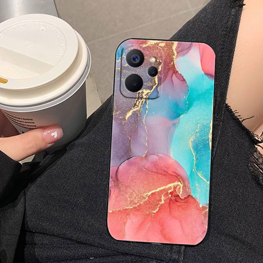 

Watercolor Painting Marble Phone Case For Realme C75 C71 C65 C63 C55 C53 C35 C33 C30 C21 C11 7 6 5 GT NEO 2 NARZO 50 X50 Case REALMEC33