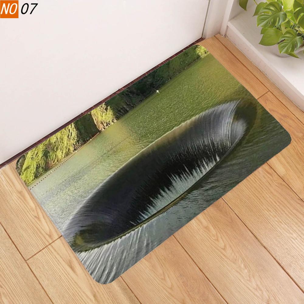 Buy 1PC 40x60cm Black Hole Printed Doormat Door Mat Entrance Rug Home