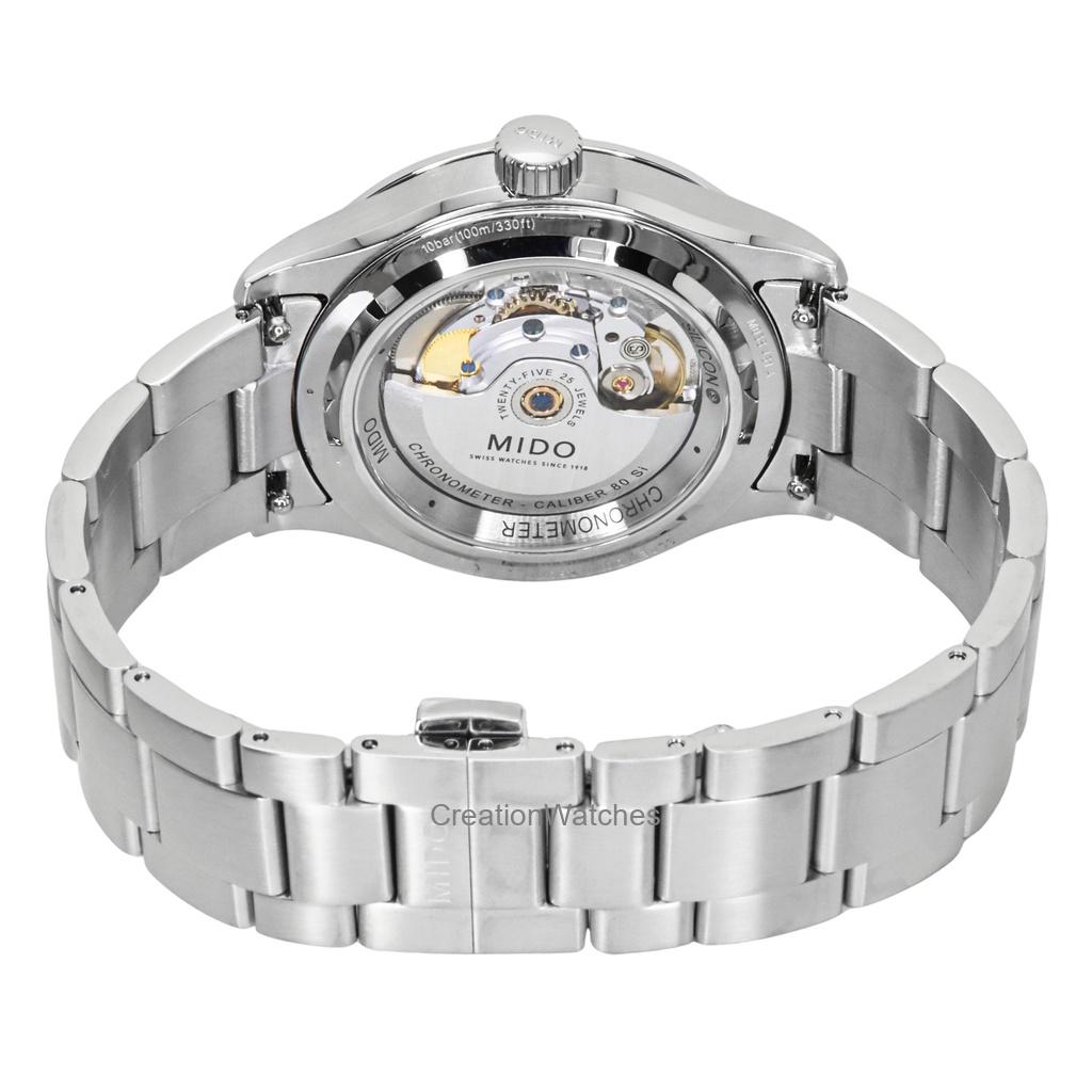 Mido Multifort M Chronometer Edelstahl Grünes Zifferblatt Automatik M038.431.11.097.00 100M Herrenuhr