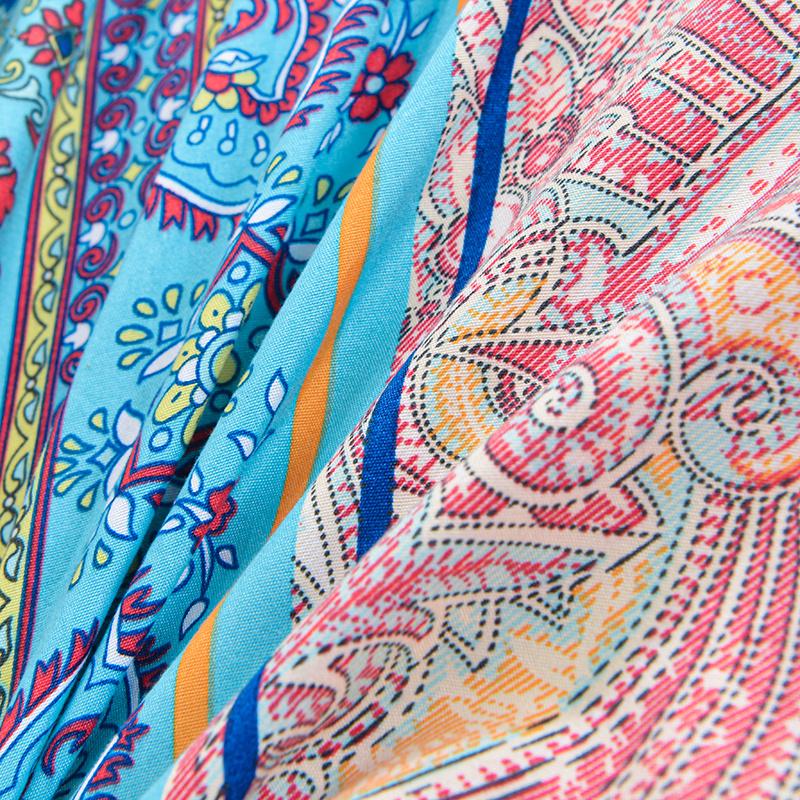 1PC Bohemia Bed Sheet for Double Bed Single/Queen Fitted Bed Sheet with Elastic Band Reactive Printed Mattress Cover 180x200cm