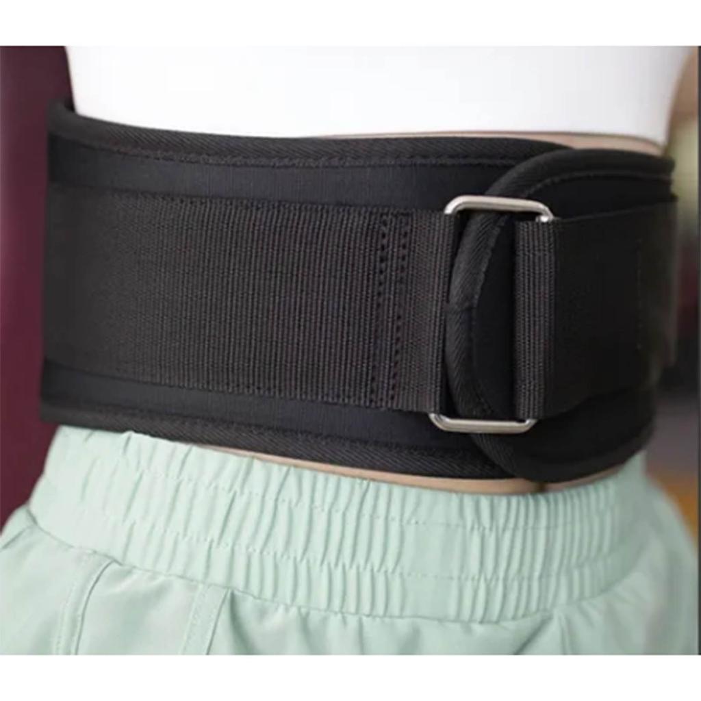 Weight Lifting Belt Breathable Comfortable Regulable Design EVA Nylon Fitness Weight Lifting Support Belt for Men Women Black L