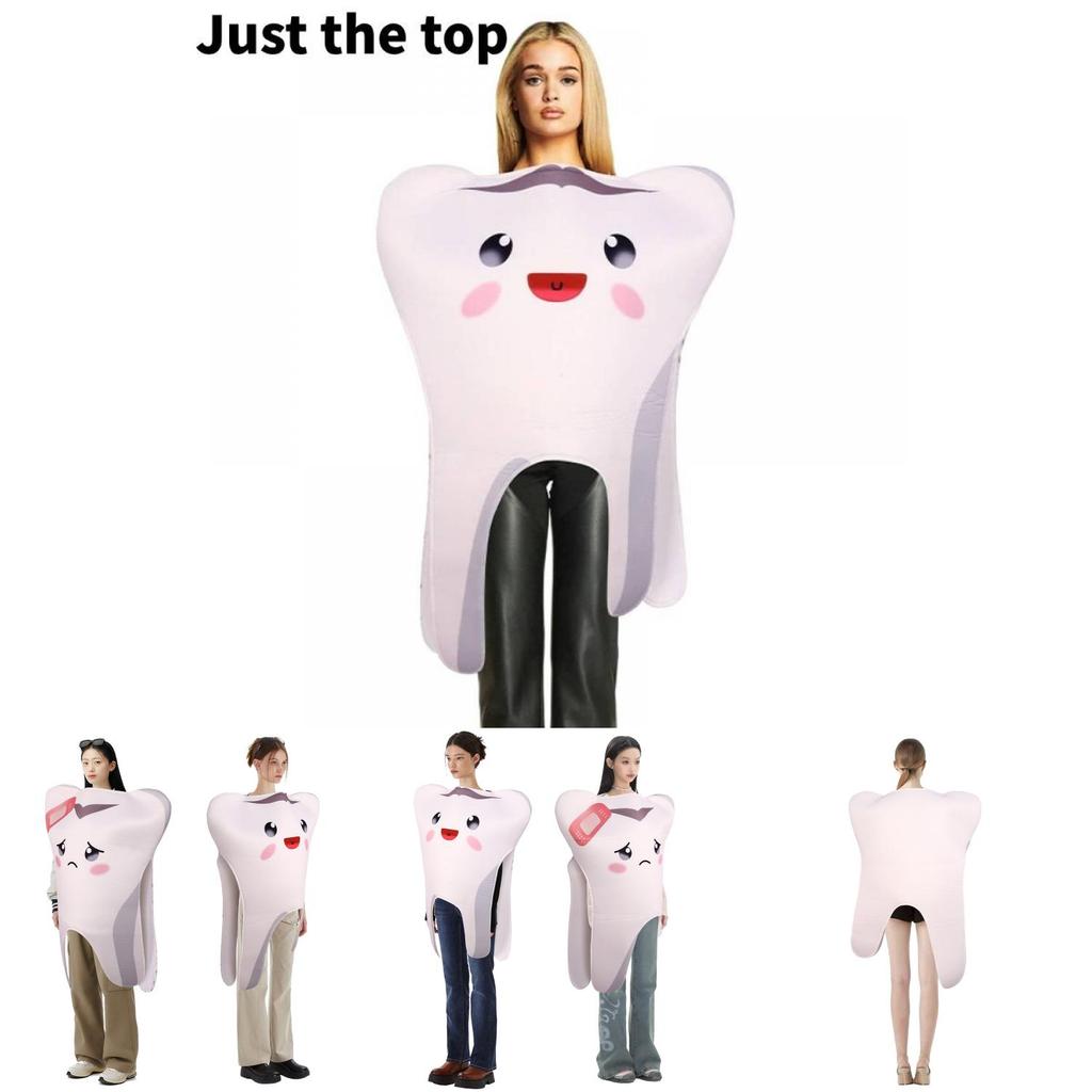 Unisex Halloween Teeth Cosplay Costume Perfect For Parties And Stage Performances