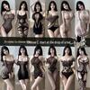 Linlin Ting Plus Size Open Crotch Fishnet Stockings - Passionate Seduction Lingerie