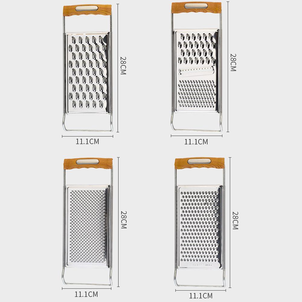 Mehrzweck Käse Zitronenreibe für Obst Gemüse Edelstahl Kartoffel Karotten Hobel Schäler Lebensmittel Zerkleinerer Küchenhelfer